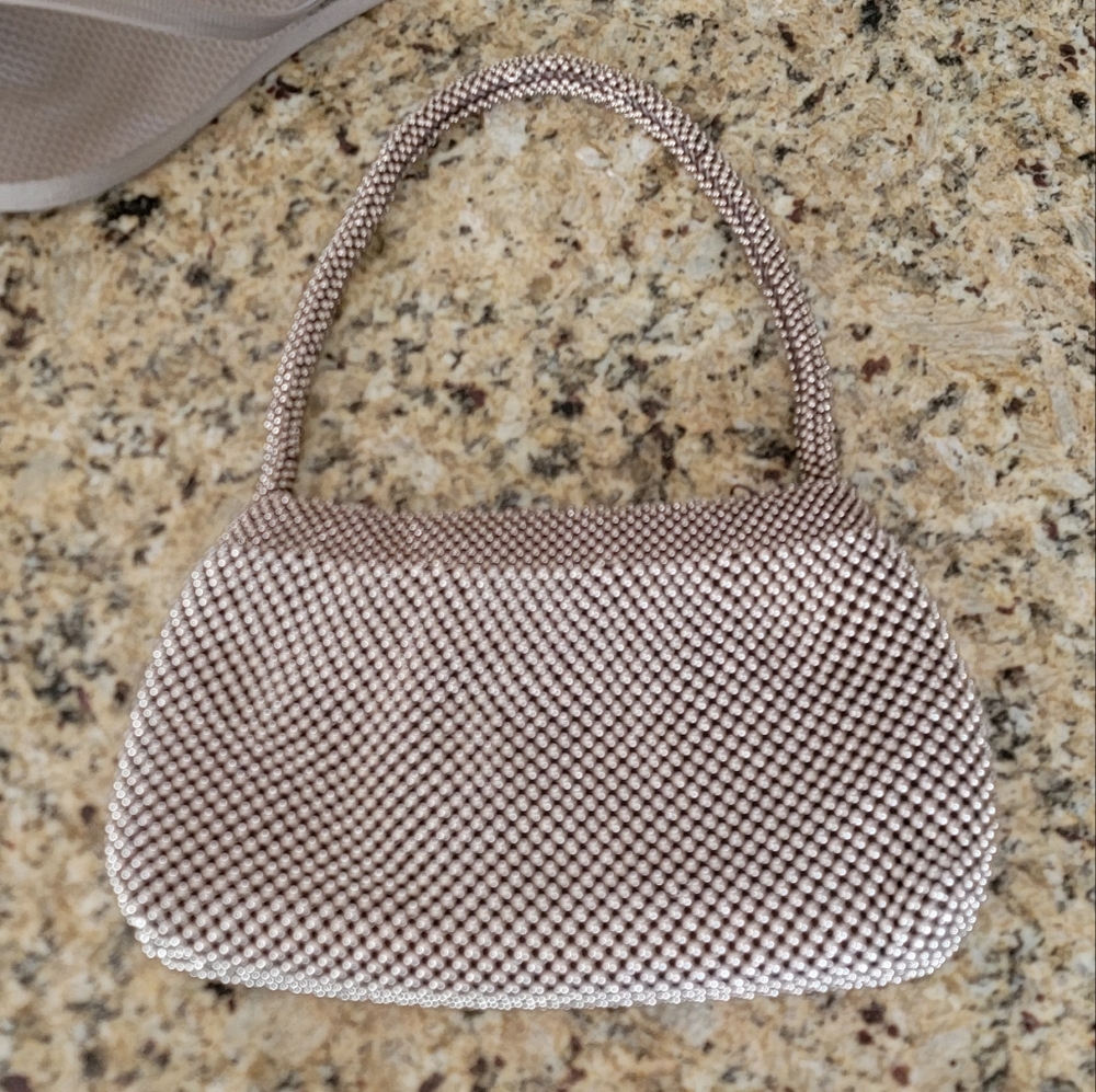 Elegant Rose/Bronze Beaded Women's Bag
